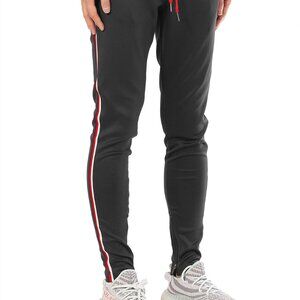 FXN Men's Three Tone Drawstring Waist Track Pants Joggers